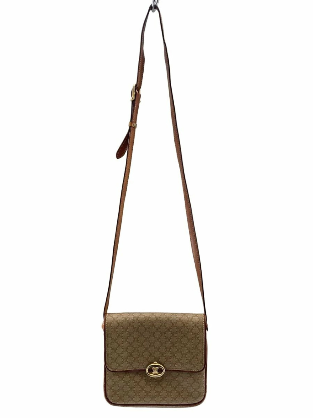 Celine Shoulder Macadam Bag Beige All over